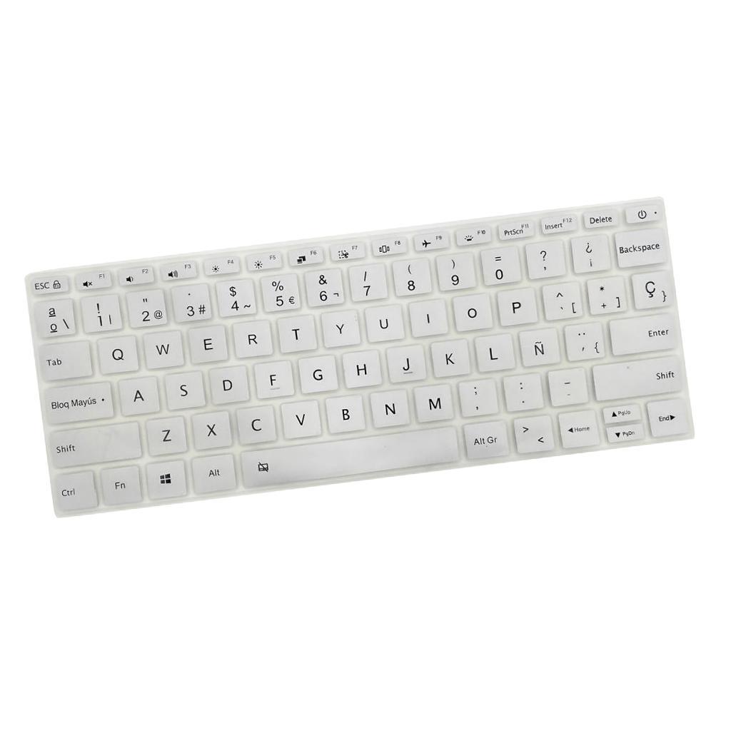 Silicone Keyboard Skin Cover Protective Film Waterproof for  15.6''