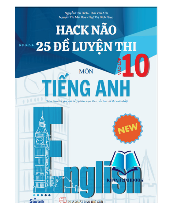 Sách - Hack não 25 đề luyện thi môn tiếng anh vào lớp 10