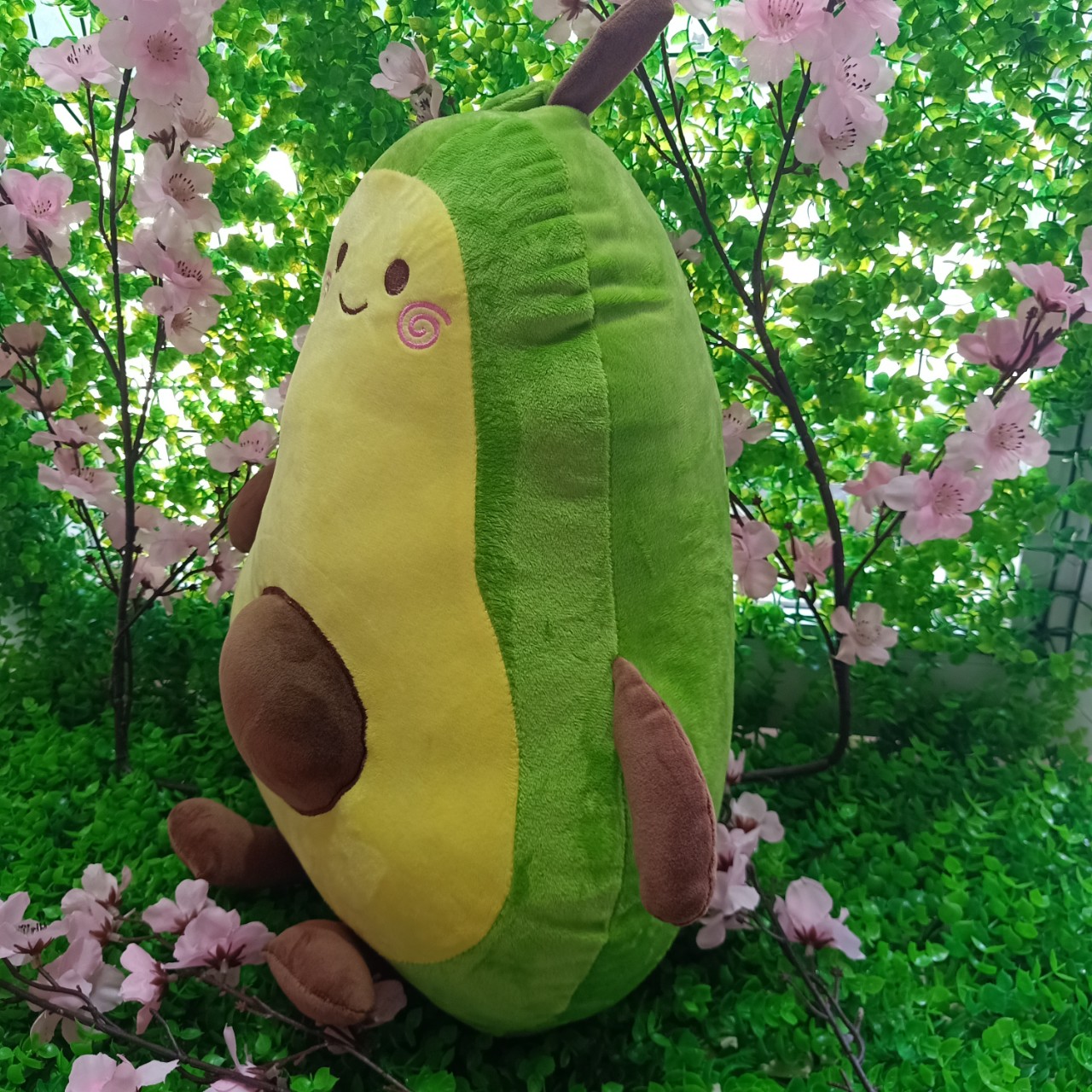 Gấu bông hình gối trái Bơ xanh 60cm