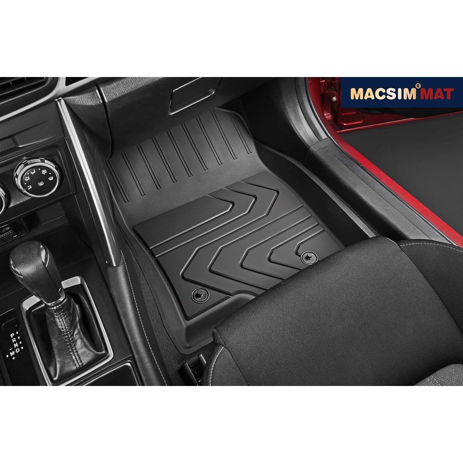 Thảm lót sàn ô tô MAZDA CX5 Nhãn hiệu Macsim 3W chất liệu nhựa TPE đúc khuôn cao cấp - màu đen