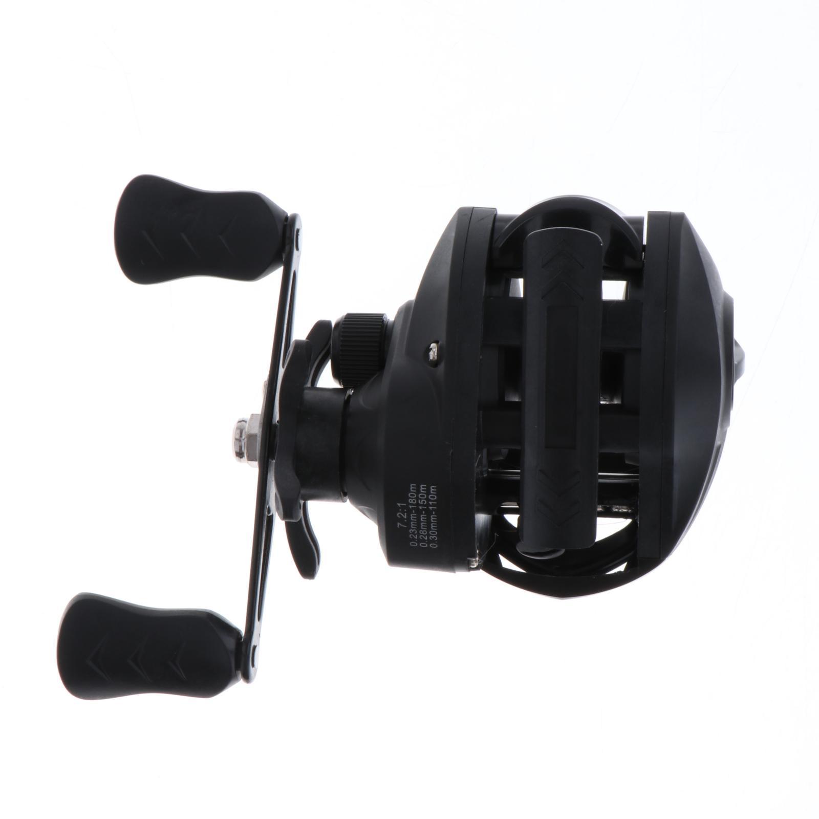 Baitcasting Speeds 7.2:1 Casting Fishing Reel 12 1BB 8KG
