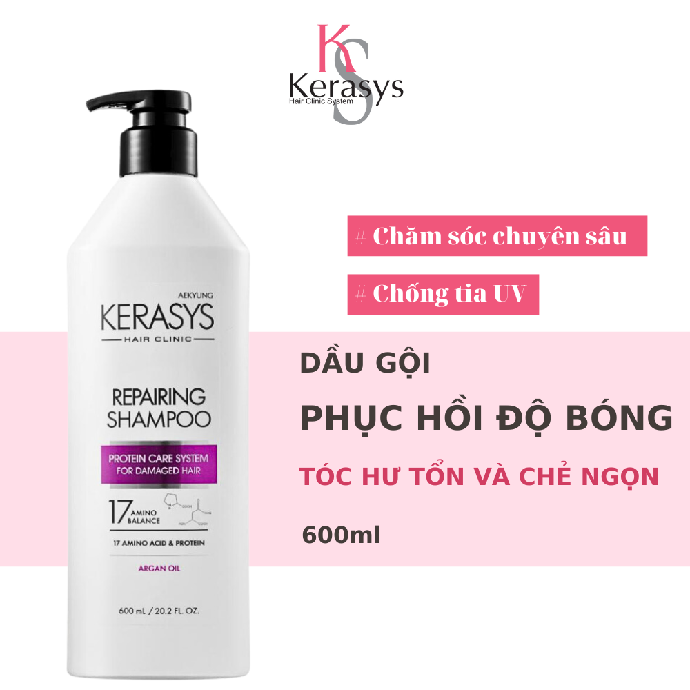 Dầu Gội Cao Cấp Cho Tóc Hư Tổn Kerasys Repairing Shampoo (600ml) 