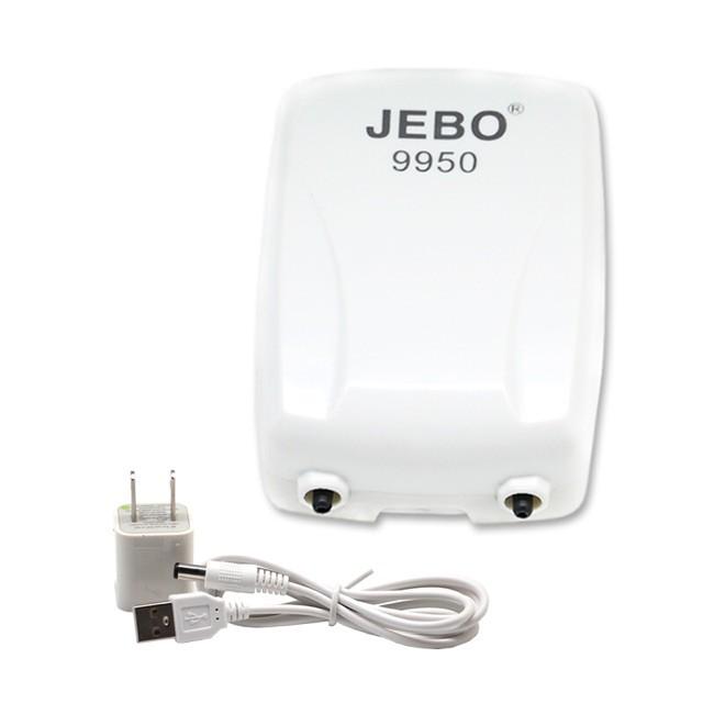 Máy Sủi Oxy Chạy Pin Sạc JEBO 9950 Dùng Đc Khi Cúp Điện