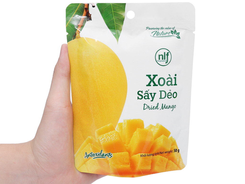 Xoài sấy dẻo 50g healthy trái cây sấy dẻo giảm cân ăn kiêng bổ sung các chất cho cơ thể