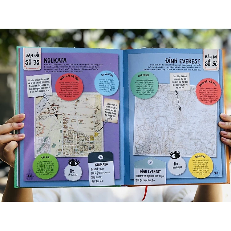 Combo sách Trái đất và 80 bản đồ vòng quanh thế giới ( 2 cuốn ), sách bách khoa toàn thư kiến thức - Hiệu sách Genbooks