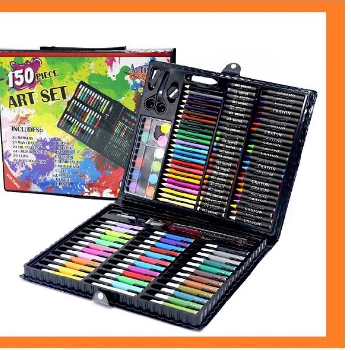 Hộp bút màu 150 món cho bé yêu tô màu và vẽ tranh