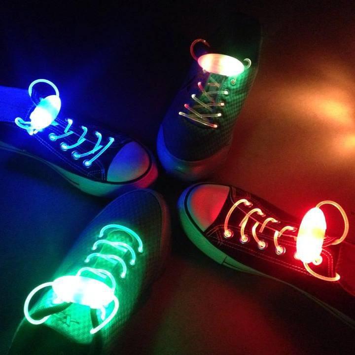 -Dây giày đèn LED phát sáng-Dây giày gắn đèn led phát sáng dùng pin (Cả nam và nữ