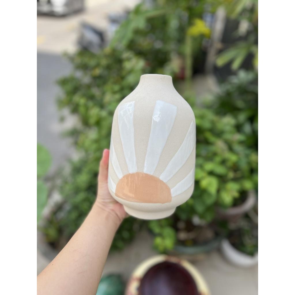 BÌNH HOA XUẤT KHẨU TRANG TRÍ DECOR NGHỆ THUẬT 01