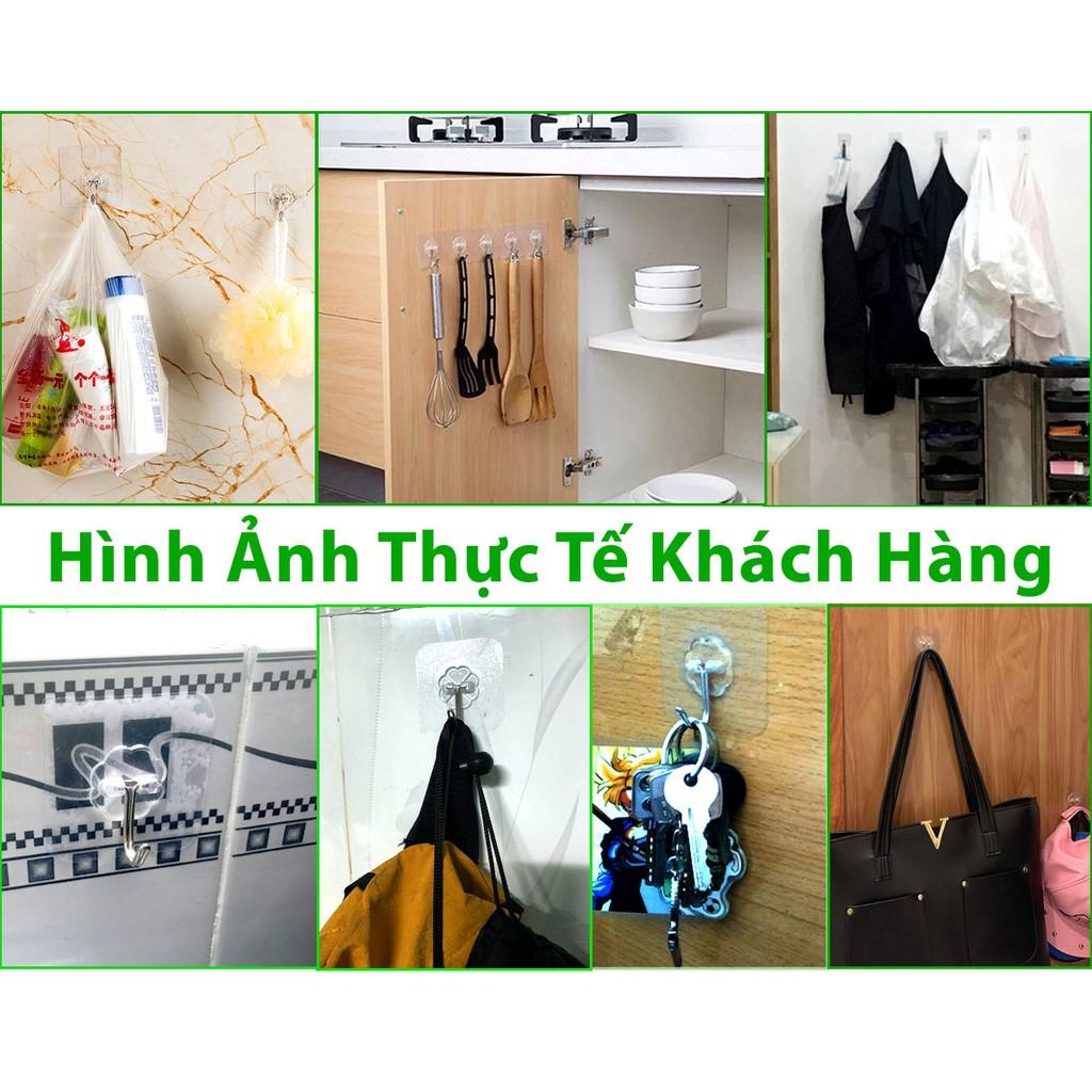 Móc Dán Tường Siêu Dính Chịu Lực Quần Áo - Nhà Tắm Nhà Bếp - Thảm Treo Tường