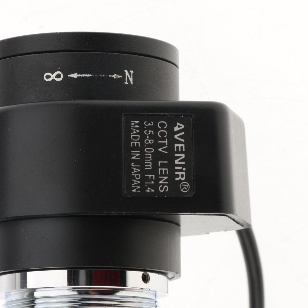 DC HD  Camera Manual Lens 3.5 8 Mm 3 Megapixel IR F1.4 CS Mount Varifocal