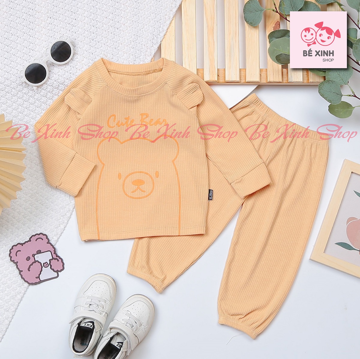 Đồ Bộ Quần Áo Dài Tay Len Tăm Cho Bé Trai Bé Gái Quần Áo Thu Đông Đồ Ngủ Cho Bé Quần Áo Bé Trai Quần Áo Bé Gái Đồ Bộ Dài Tay Bé Trai Đồ Ngủ Đồ Mặc Nhà Đồ Ngủ Cho Bé