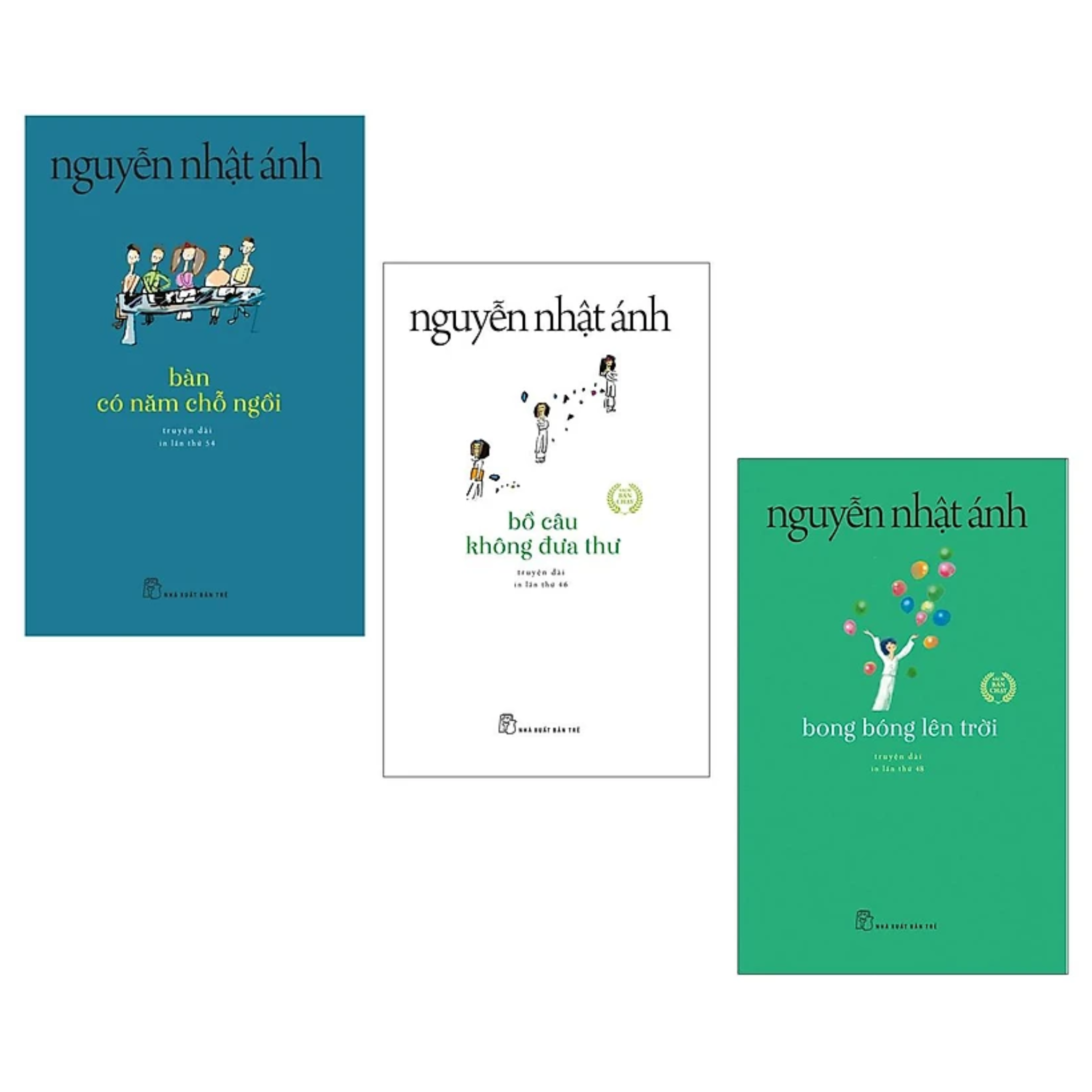 Combo 3 Cuốn Truyện Nguyễn Nhật Ánh Bàn Có 5 Chỗ Ngồi Bồ Câu Không Đưa Thư Bong Bóng Lên Trời
