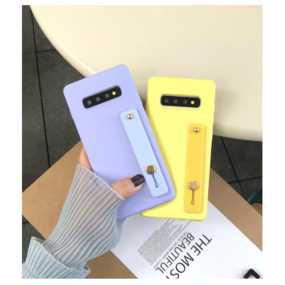 Ốp silicon dẻo kèm dây xỏ tay cho samsung galaxy Note 10 / Note 10 plus / S10 / S10 Plus / Note 9 / Note 8 / S9+ / S8+