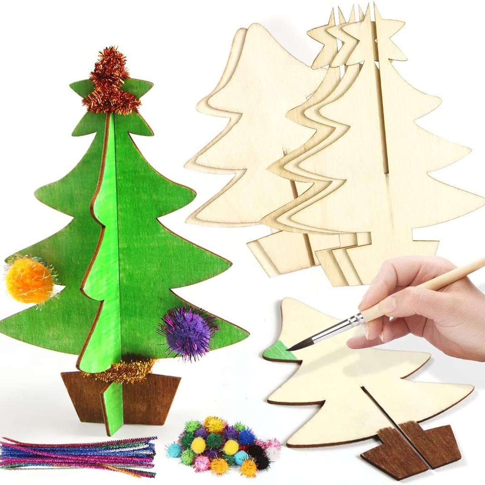 Christmas  Slices Painting Set DIY Paint Set for Holiday Decoration