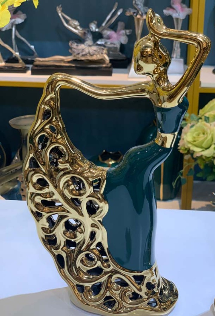 Tượng Decor Trang Trí Cô Gái Múa Nghệ Thuật