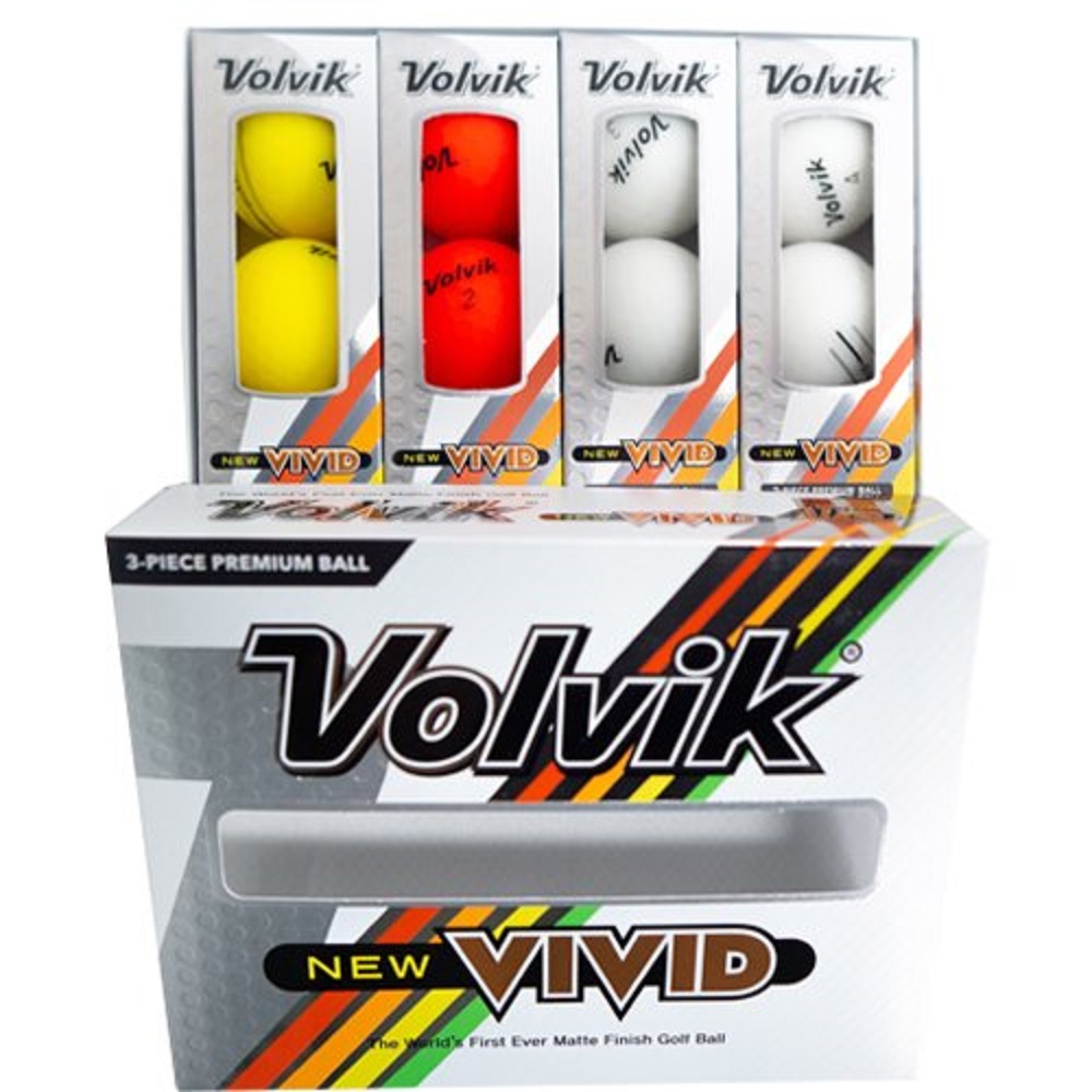 Bóng Gôn Volvik New Vivid Hàn Quốc Nhiều Màu (Hộp 12 quả)- Golf Ball Volvik New Vivid - Korea brand