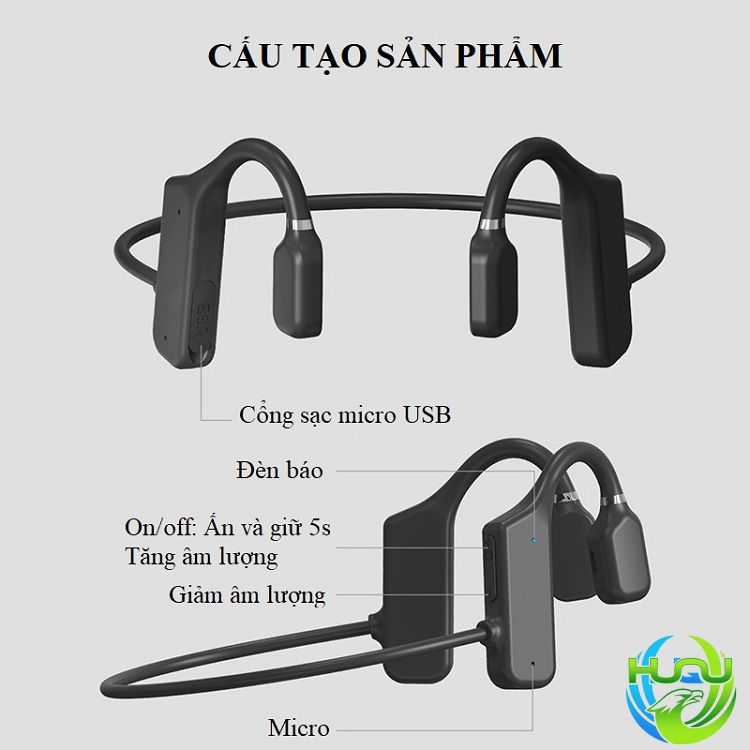 Tai nghe bluetooth dẫn truyền xương Huqu X19