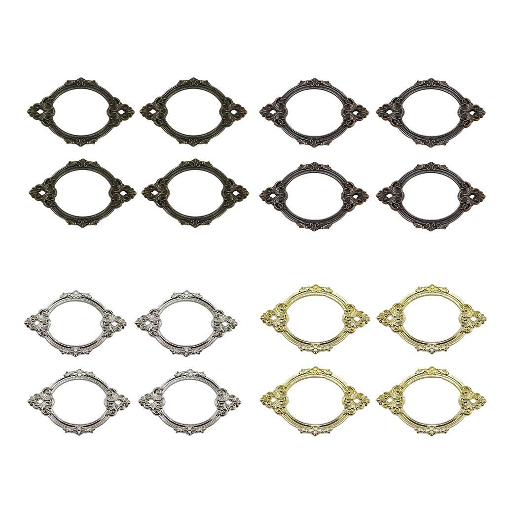 4PCS Vintage Tag Holder Pull Handle