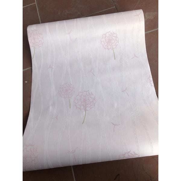 Giấy dán tường hoa văn thô lụa dán keo ngoài khổ 53cm*10 mét giấy dày hoa văn in nổi