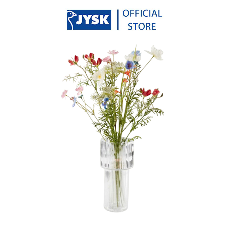 Lọ hoa | JYSK Rune | thủy tinh | màu trong suốt | DK12xC25cm