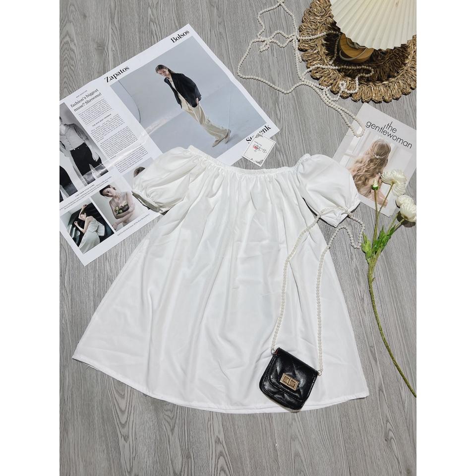 Áo trễ vai, áo hở vai nữ đẹp bèo tay phồng rộng dễ thương chất mềm mịn, mặc đi biển đi chơi, siêu hot trend