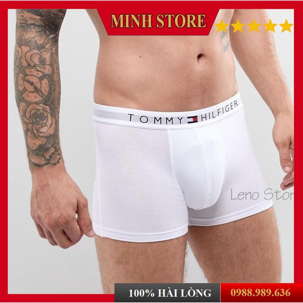 Quần lót nam boxer thun lạnh, Quần sịp đùi nam boxer thun lạnh co dãn 4 chiều cao cấp (Che tên) - Minhstore