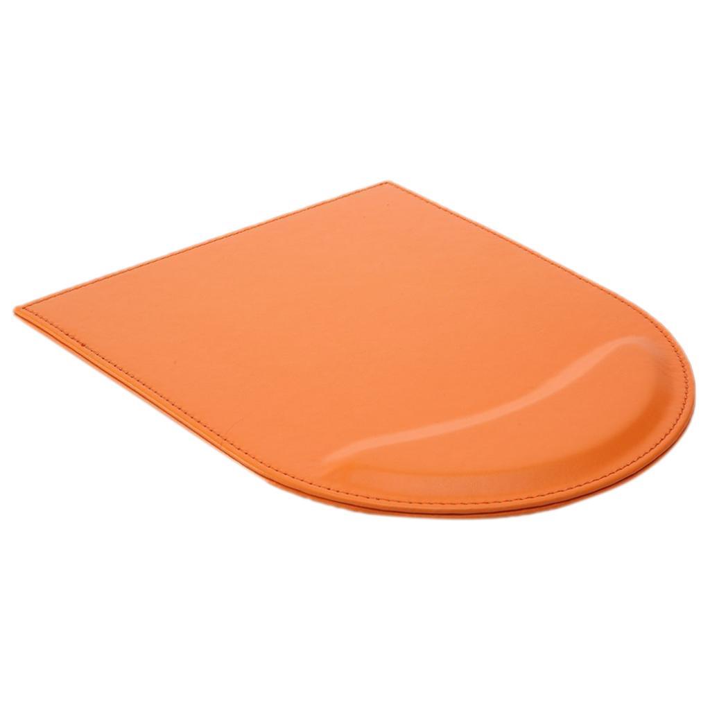 Mouse Pad Non Slip Pu Leather  Mouse Mat with Wrist Support