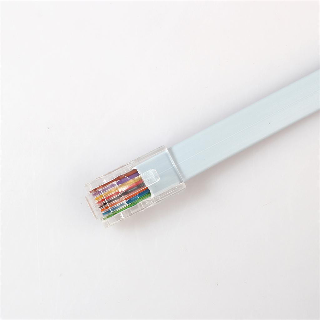 1Pcs USB to RS232 RJ45 Serial Console Cable Line for Cisco / Router