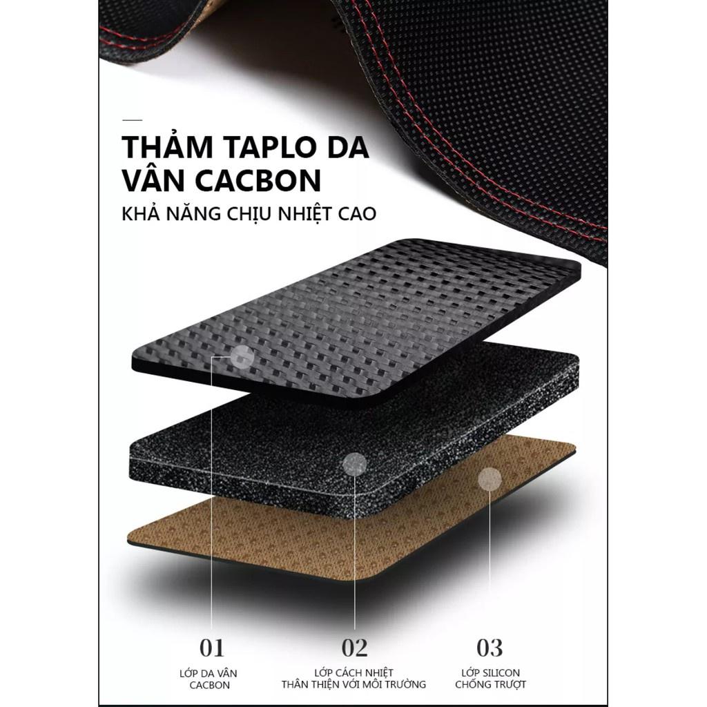 Thảm Taplo Da Vân Carbon Ô Tô Cao cấp- Xe HUYNDAI Accent 2021 - Hàng loại 1 - Giá tận xưởng