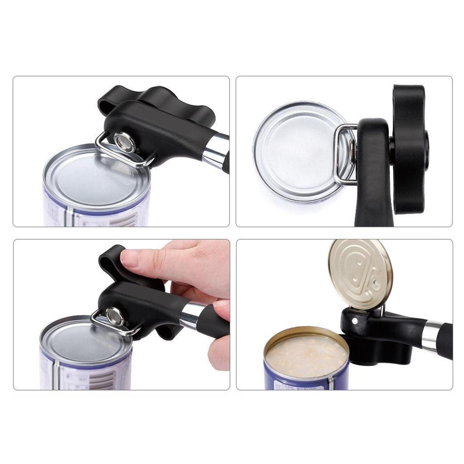 Can Opener Manual Handheld Smooth Edge for Seniors Arthritis QUICK OPENING