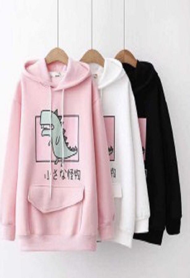 Áo hoodie in khủng long