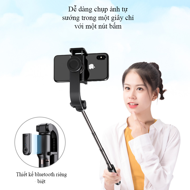 Gậy chụp ảnh tay cầm chống rung Gimbal chắc chắn - D1009