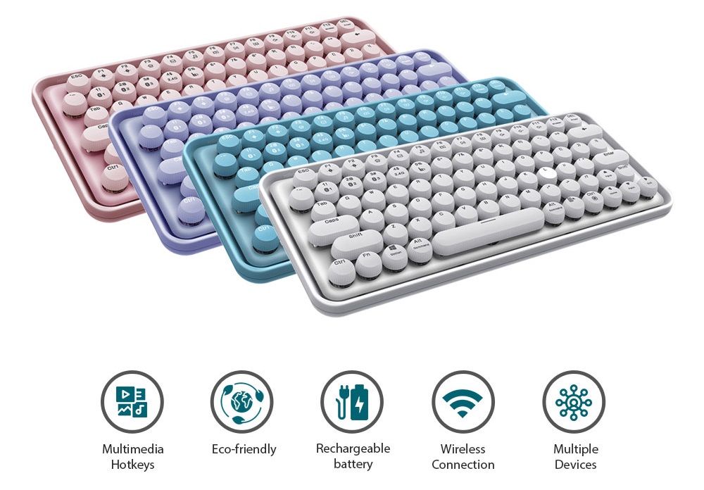 Bàn phím cơ không dây Rapoo Ralemo Pre 5 RA | Kết nối Bluetooth / Wireless 2.4ghz | Pin 4000mAh | Bảo hành 1 năm | Hàng Chính Hãng