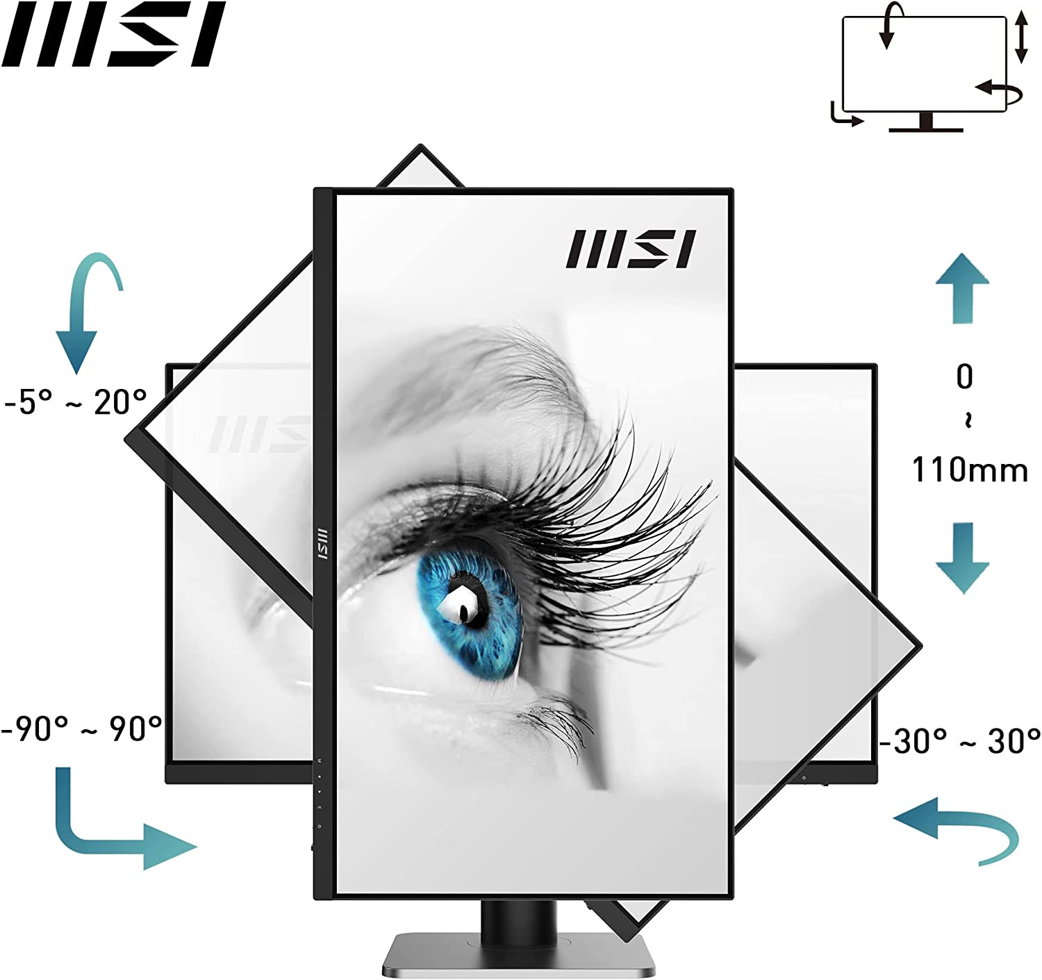 Màn hình MSI Pro MP273QP [ĐEN] 27inch (27&quot; FHD IPS, HDMI+DisplayPort) - Hàng chính hãng DGW phân phối