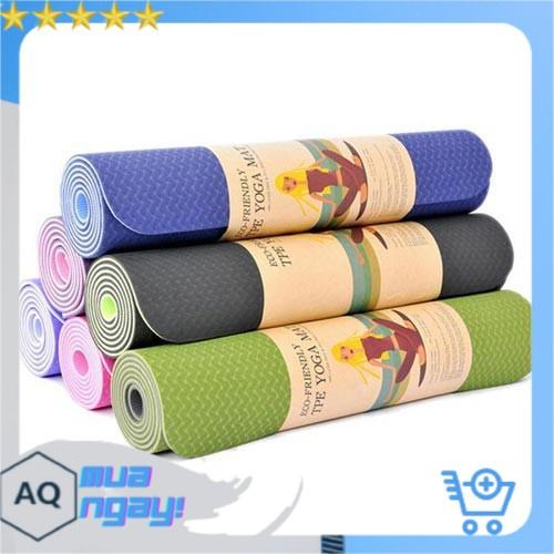 Thảm Tập Yoga, Tập Gym, Tập Thể Dục Tại Nhà TPE Đài Loan Cao Cấp, Chống Trơn Trượt, Êm Ái Khi Sử Dụng