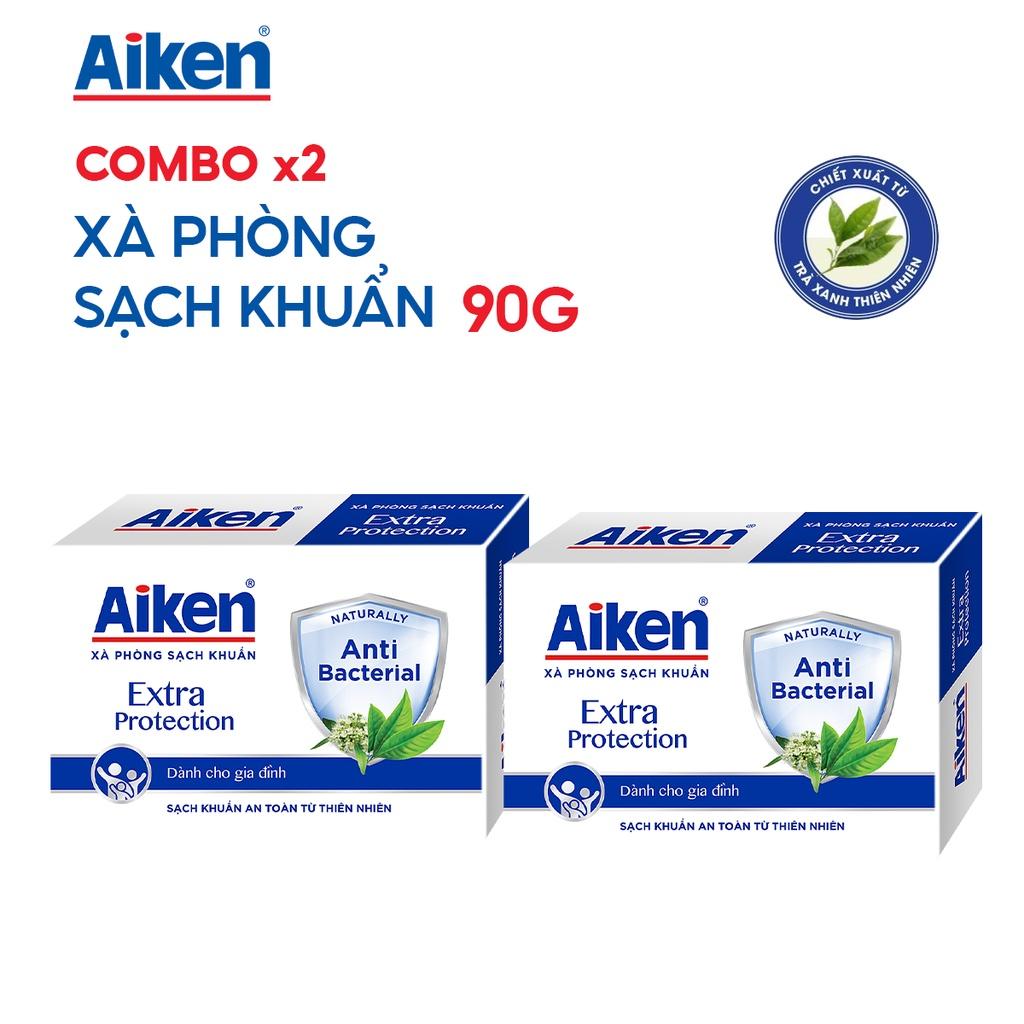 Combo gia đình sạch khuẩn chiết trà xanh hà Aiken số 4