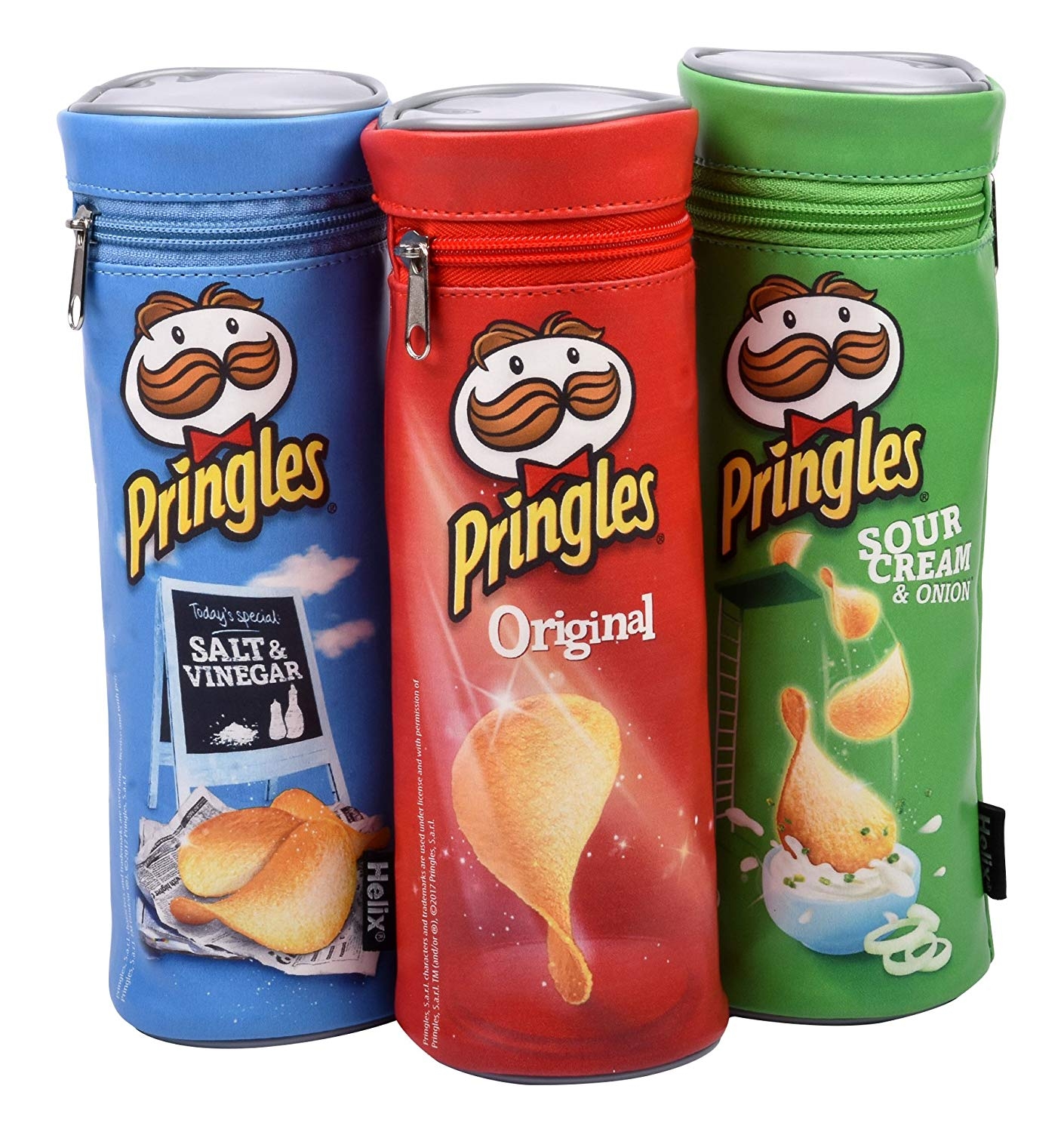 Hộp Bút Helix Pringles - Xanh Lá