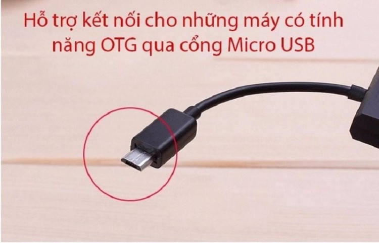 OTG hub 4 in 1 - 4 cổng 4