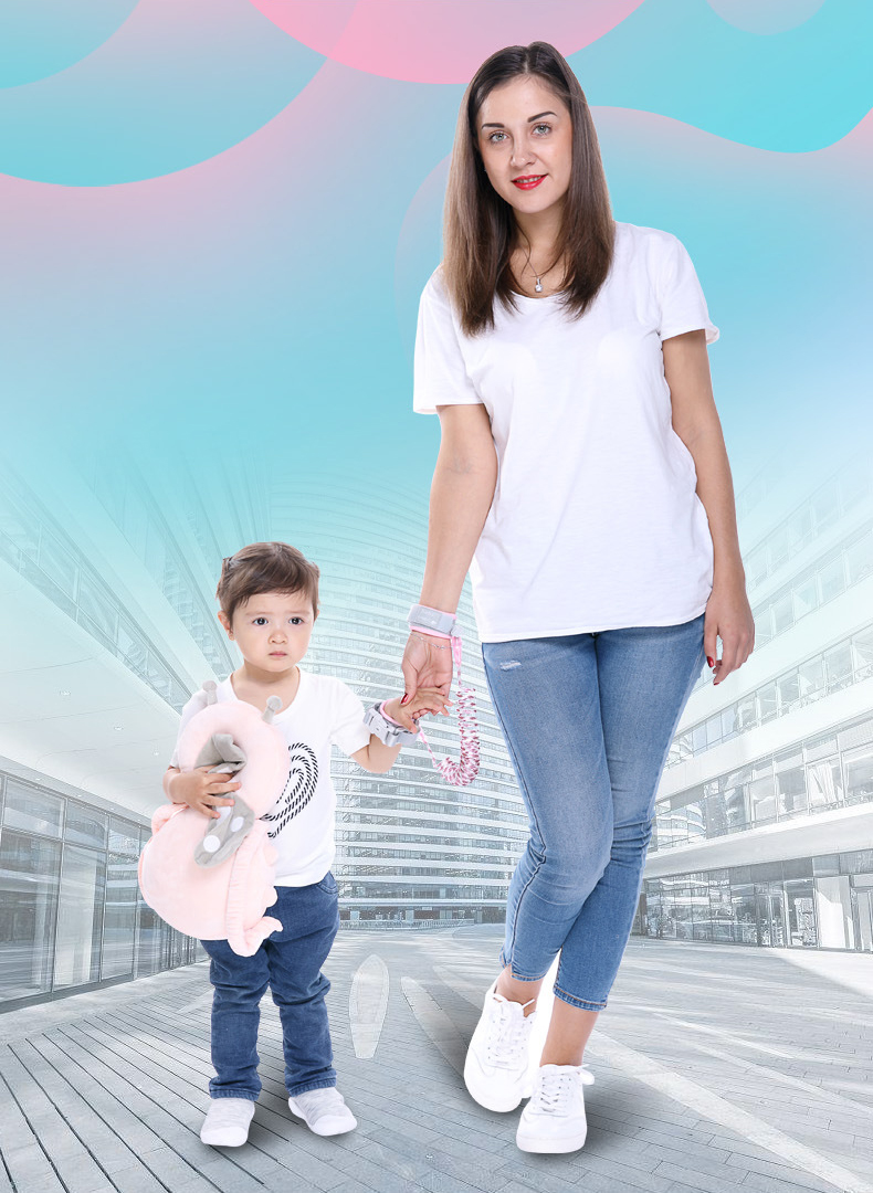 VÒNG DÂY ĐAI ĐEO TAY DẮT TRẺ EM CHỐNG ĐI LẠC - DÂY LÕI THÉP SIÊU NHẸ - PHÁT SÁNG BUỔI TỐI – DÂY CUỘN LÒ XO GỌN GÀNG - DH2011