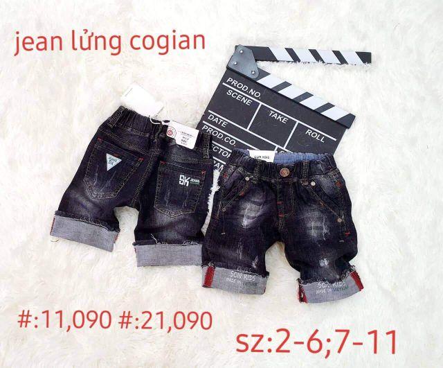 Quần Jeans lửng bé trai siêu dãn chất Jeans mềm mịn