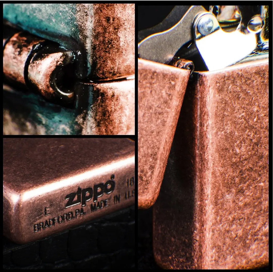 Bật lửa Zippo 301FB Classic Antique Copper - Chính hãng 100%