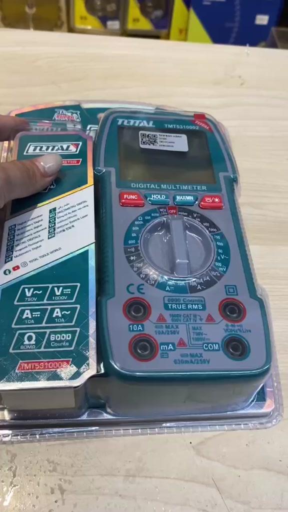 ĐỒNG HỒ VẠN NĂNG KỸ THUẬT SỐ 6V TOTAL TMT5310002 - HÀNG CHÍNH HÃNG