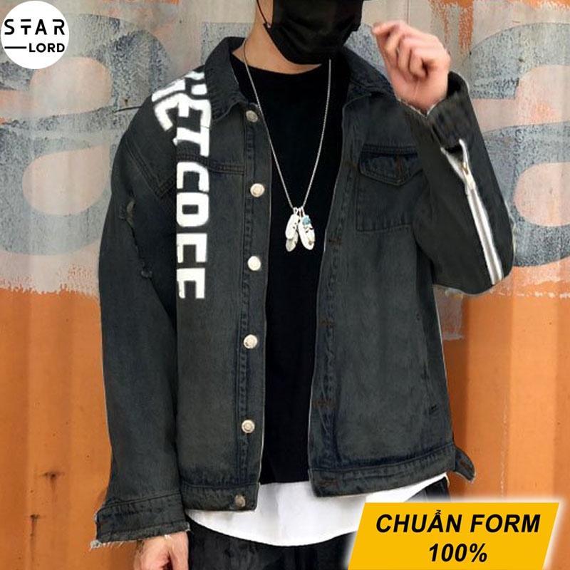Áo khoác jean nam nữ trơn cá tính unisex SL819 STARLORD