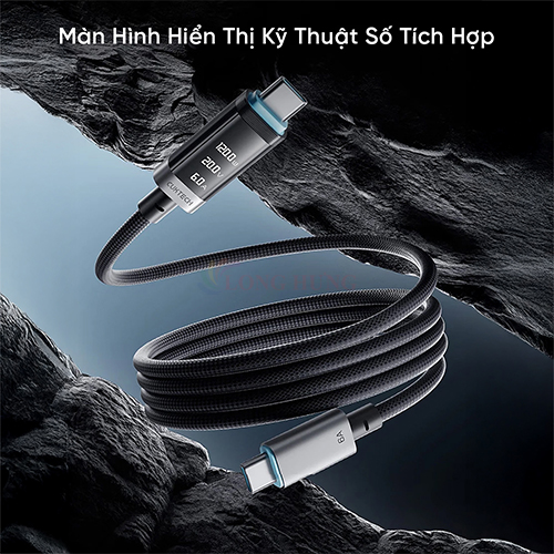Cáp USB Type-C to Type-C Cuktech Braded 6A 240W CTC615P/CTC620P - Hàng chính hãng