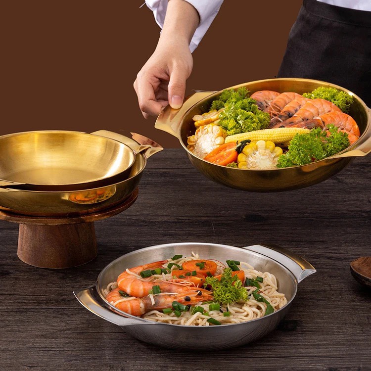 Nồi Hàn Quốc Bằng Inox Thép Không Gỉ