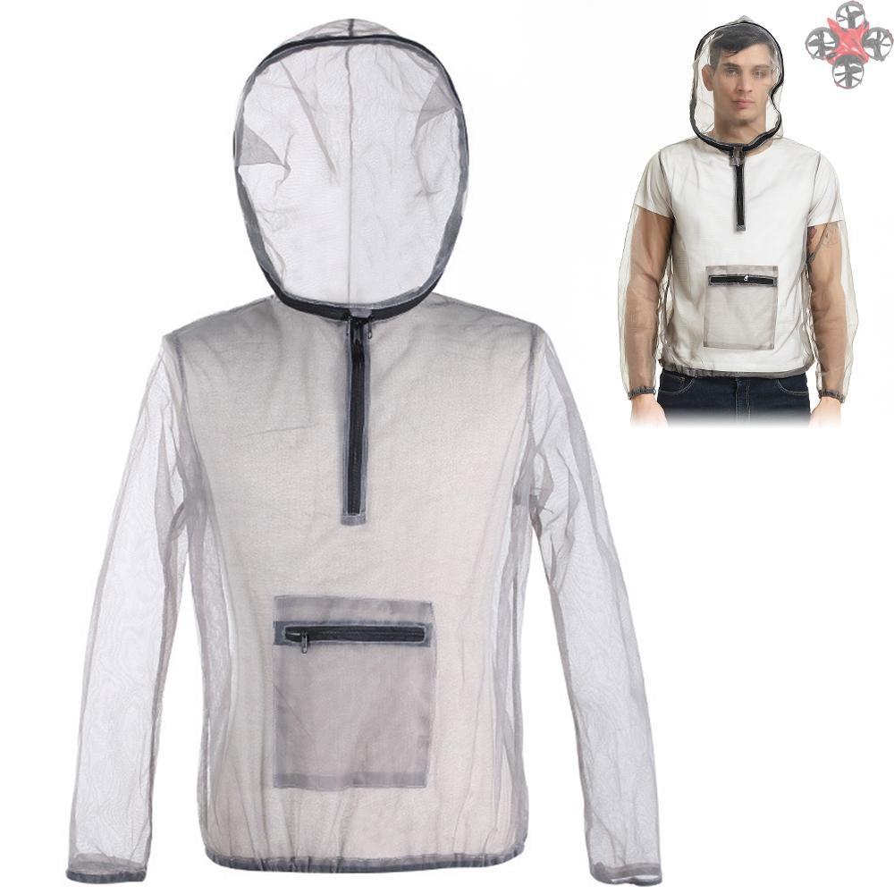 Áo Khoác Lưới Chống Côn Trùng Tiện Lợi Cho Dã Ngoại