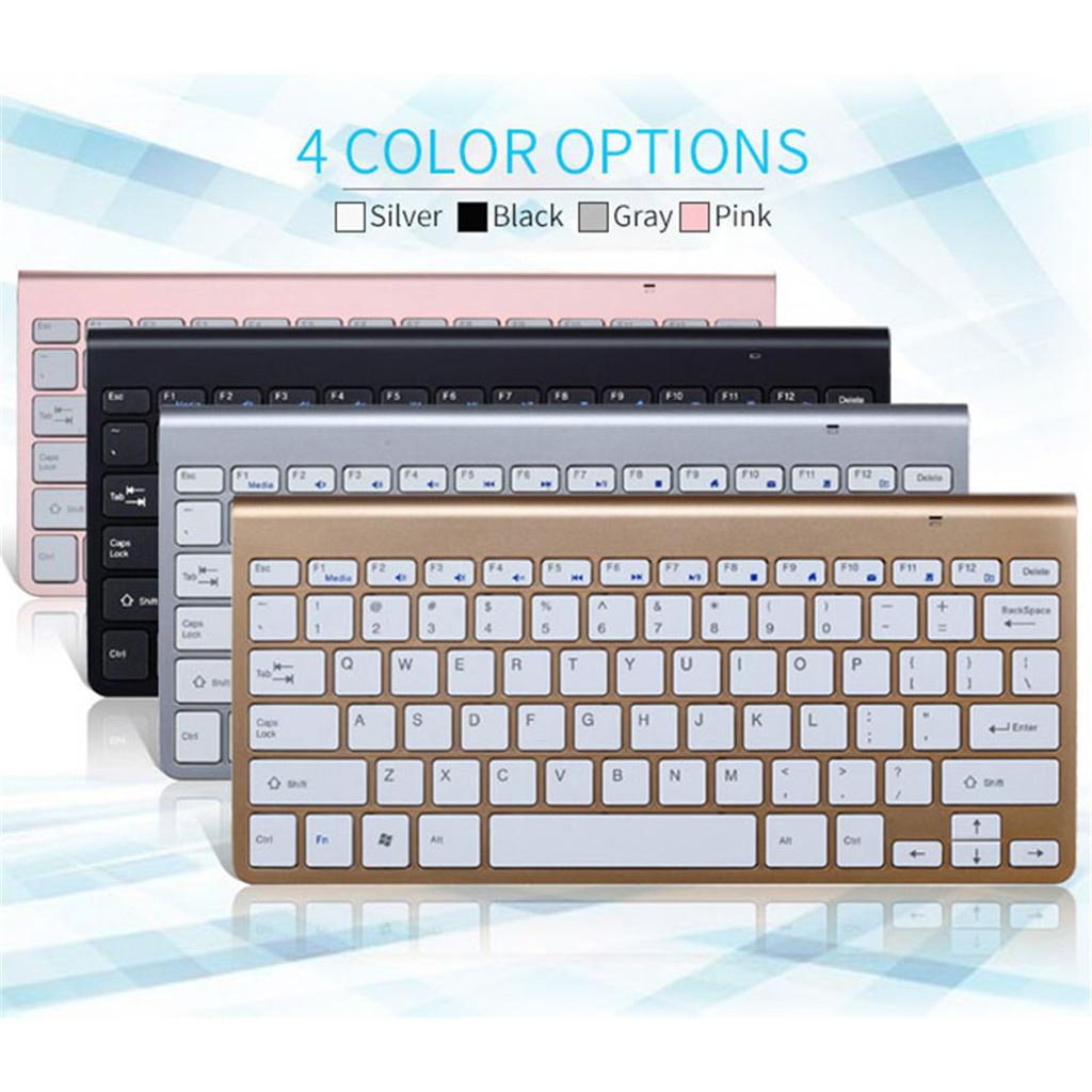 Ultra-Slim Wireless Keyboard And Mouse Combo 78 Keys With USB Receiver