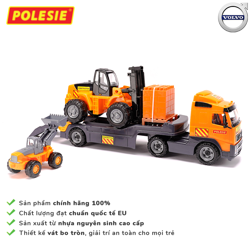 Xe tải kết hợp xe nâng đồ chơi PowerTruck – Polesie Toys