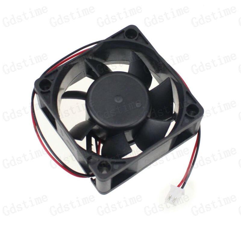 Gdstime 1 Pieces DC 11V 1pin 60mm x 60mm x 11mm 6cm 6011 Black Plastic Brushless Cooling Fan
