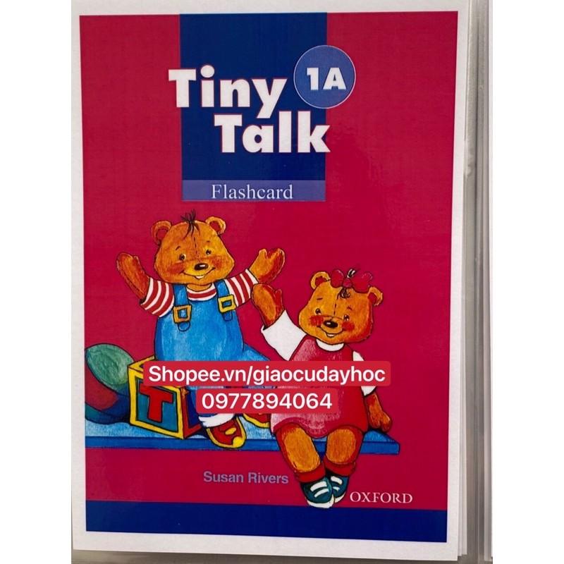 Flashcards Tiny Talk 1A-1B ( khổ A5 - ép plastic bền đẹp )